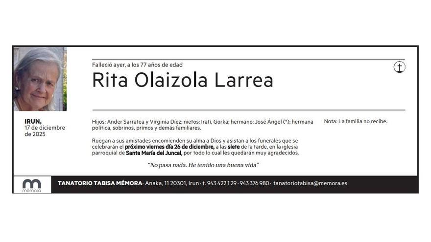 Rita Olaizola Larrea