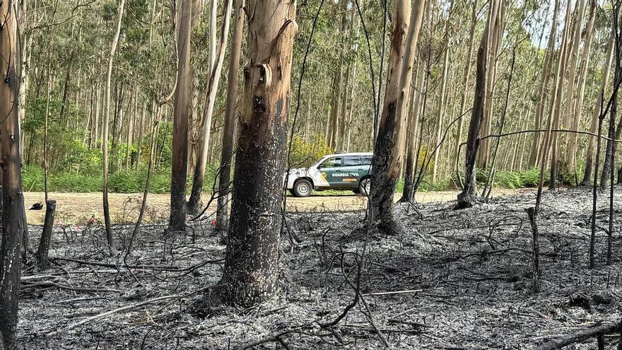 Detienen a un vecino de Toques (A Coruña) como presunto autor de un incendio forestal