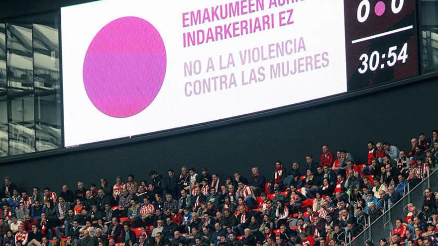 Bizkaia se tiñe de morado para decir no a la violencia contra las mujeres