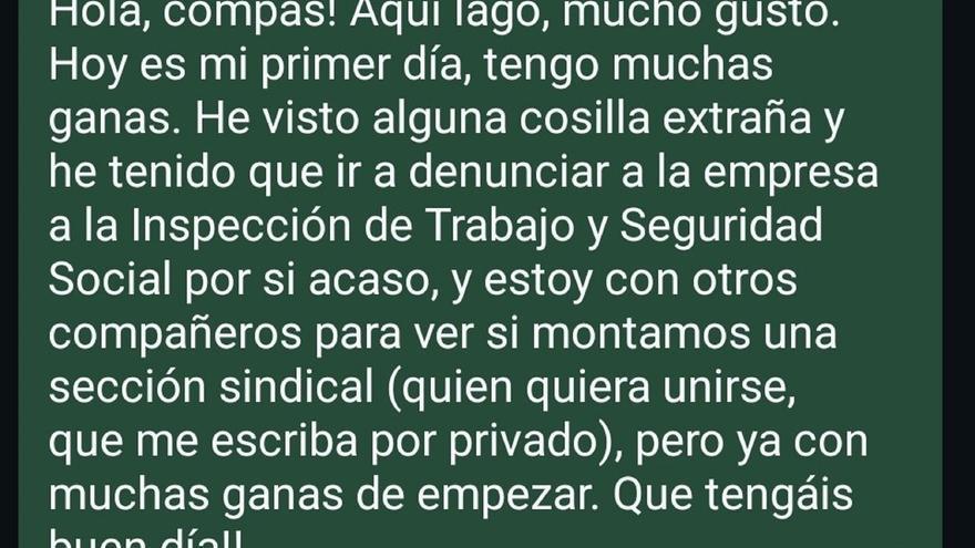 "Hoy me han echado del trabajo": el insólito mensaje de WhatsApp con el que un empleado saludó a sus nuevos compañeros