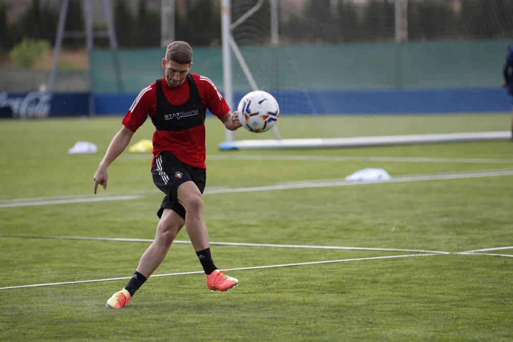 Entrenamiento de Osasuna en Tajonar el 19 agosto d