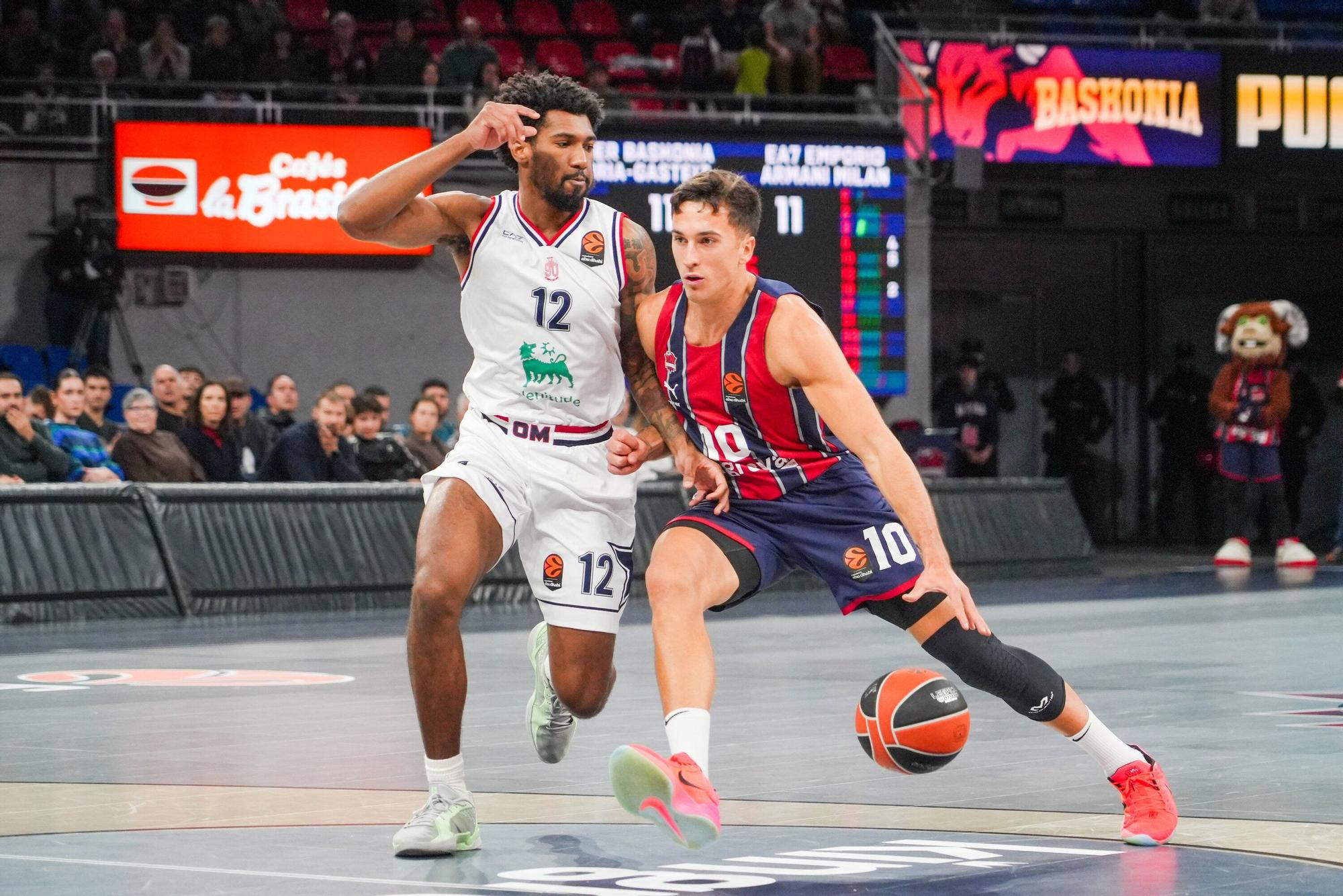 En imágenes: Baskonia se impone a Armani Milan con solvencia