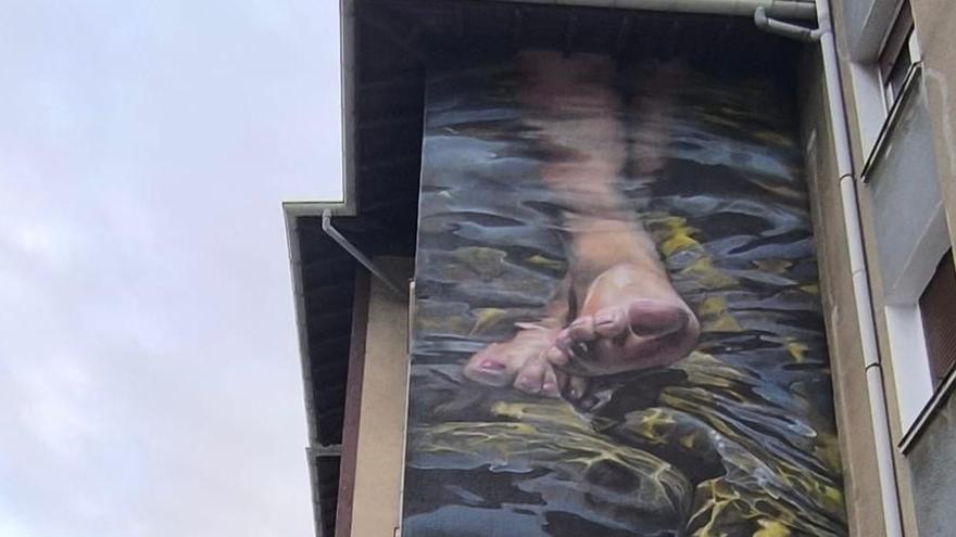 El arte urbano sigue transformando Lemoa con un nuevo mural en Arraibi