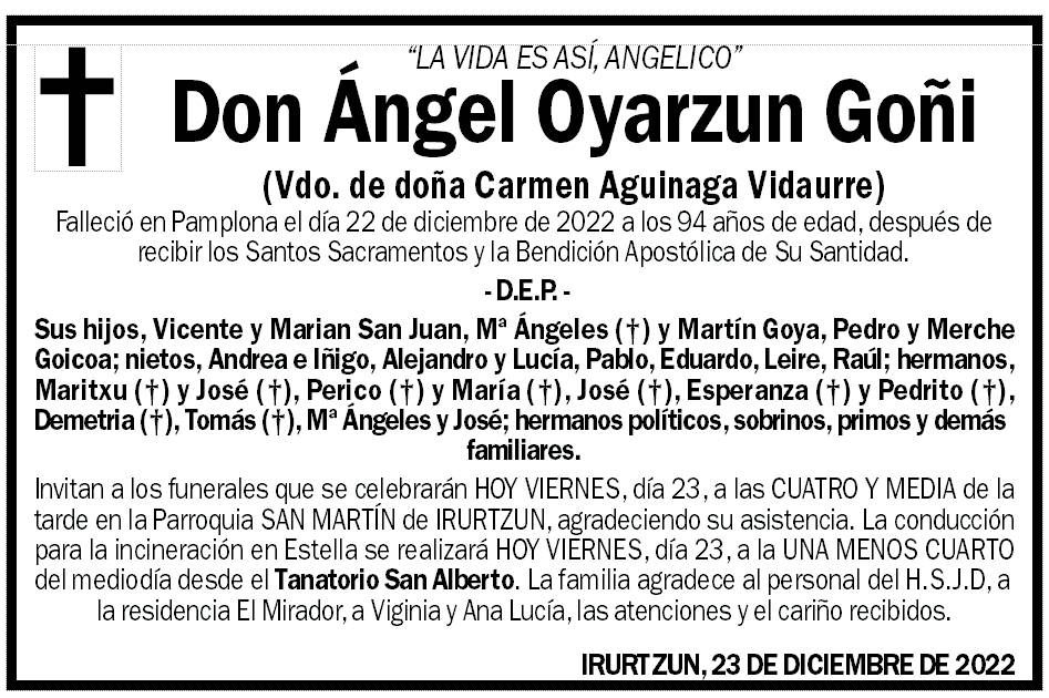 Ángel Oyarzun Goñi