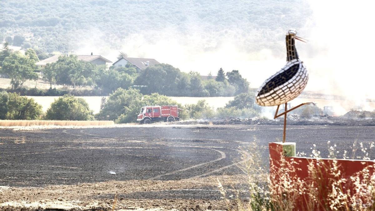 Fuego en Hueto Arriba acaecido en 2022