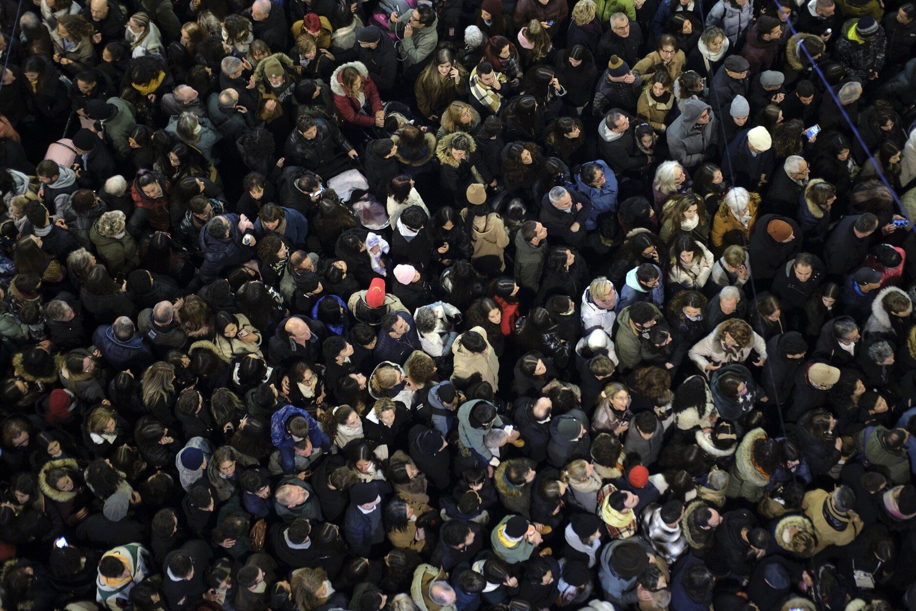 Imagenes del encendido de luces de navidad en Pamplona
