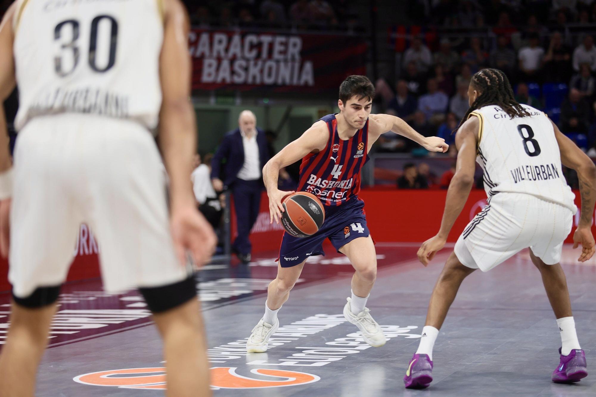 Las imágenes del Baskonia-Asvel de Euroliga en el Buesa Arena