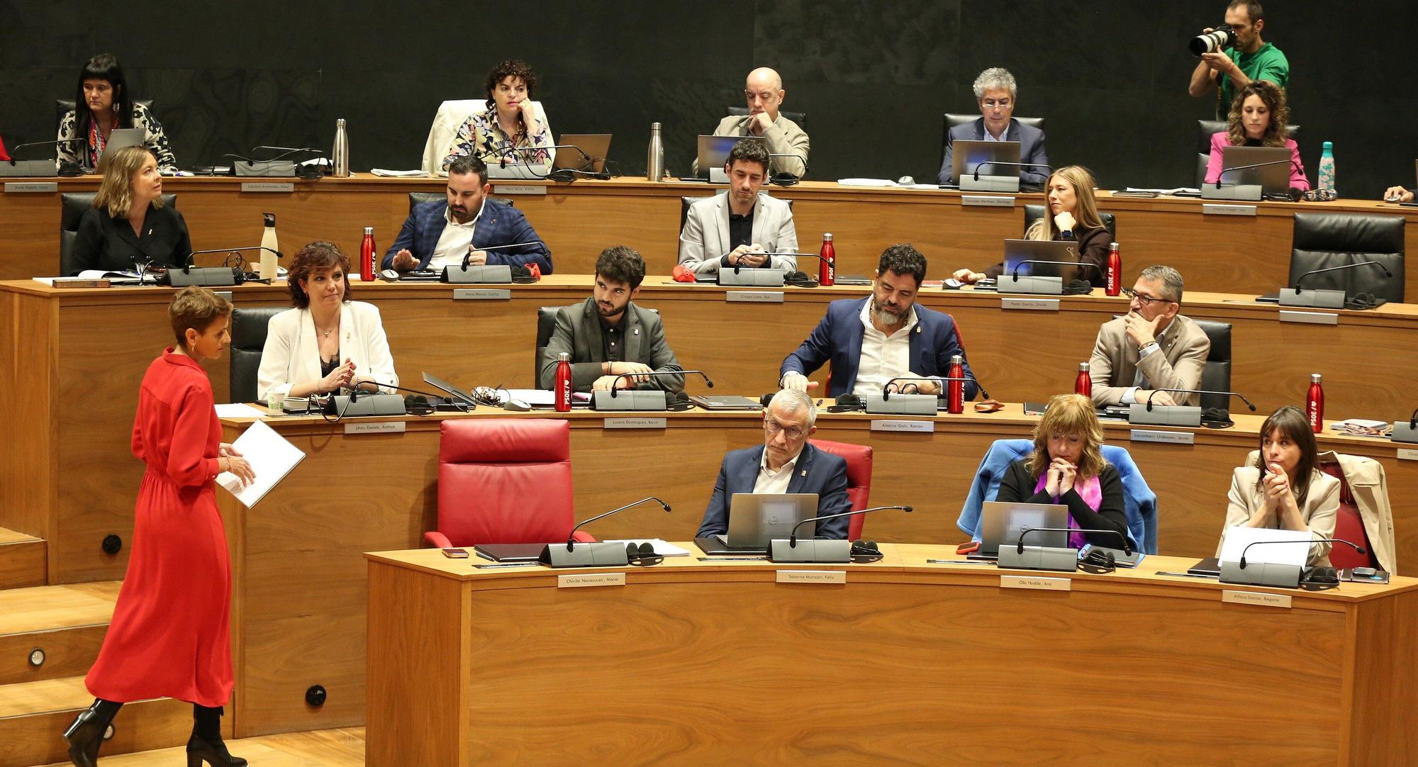 Fotos del debate del estado de la Comunidad foral de 2025