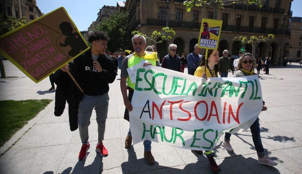 Manifestación de la Plataforma 0-3 de Navarra