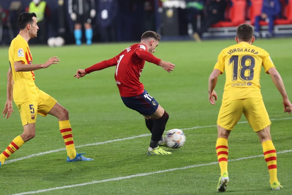 Imágenes del partido Osasuna-Barcelona