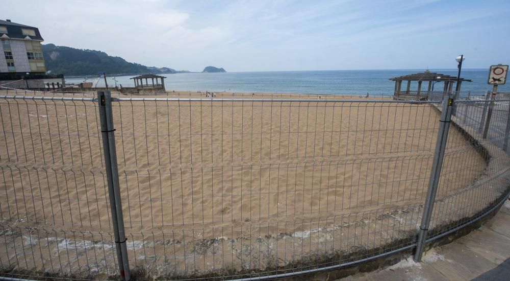 Zarautz se prepara para una temporada de playas atípica