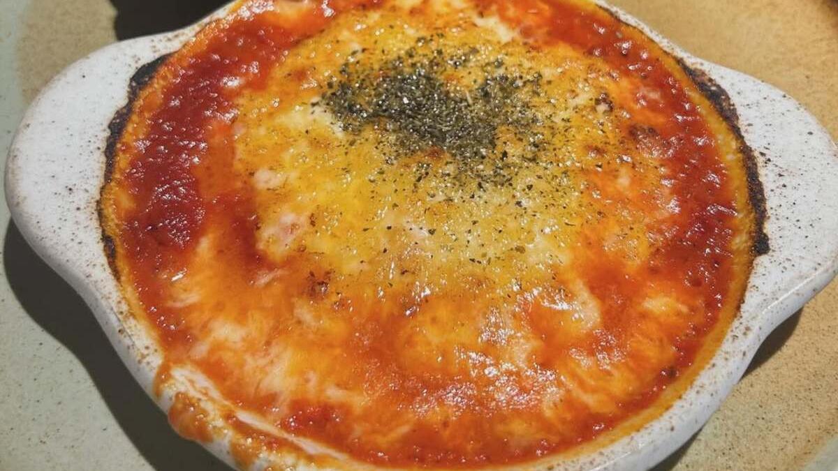 Una de las pizzas del restaurante La Benta