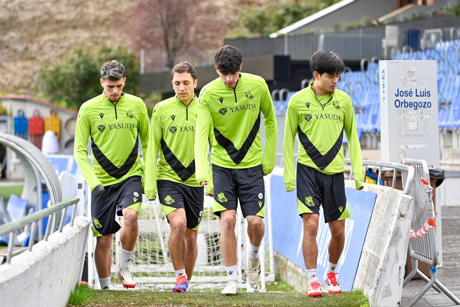 Entrenamiento antes de la semifinal en la Real y el Madrid