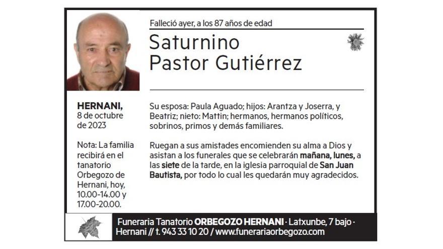 Saturnino Pastor Gutiérrez