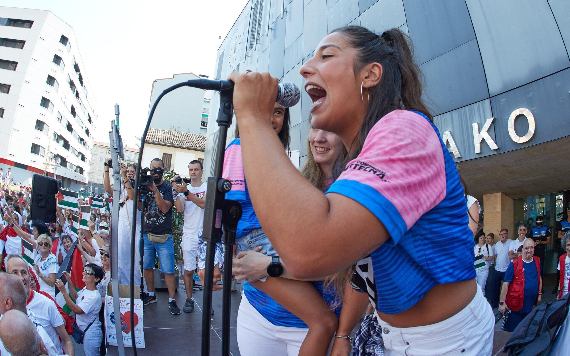 Fotos del chupinazo de Burlada