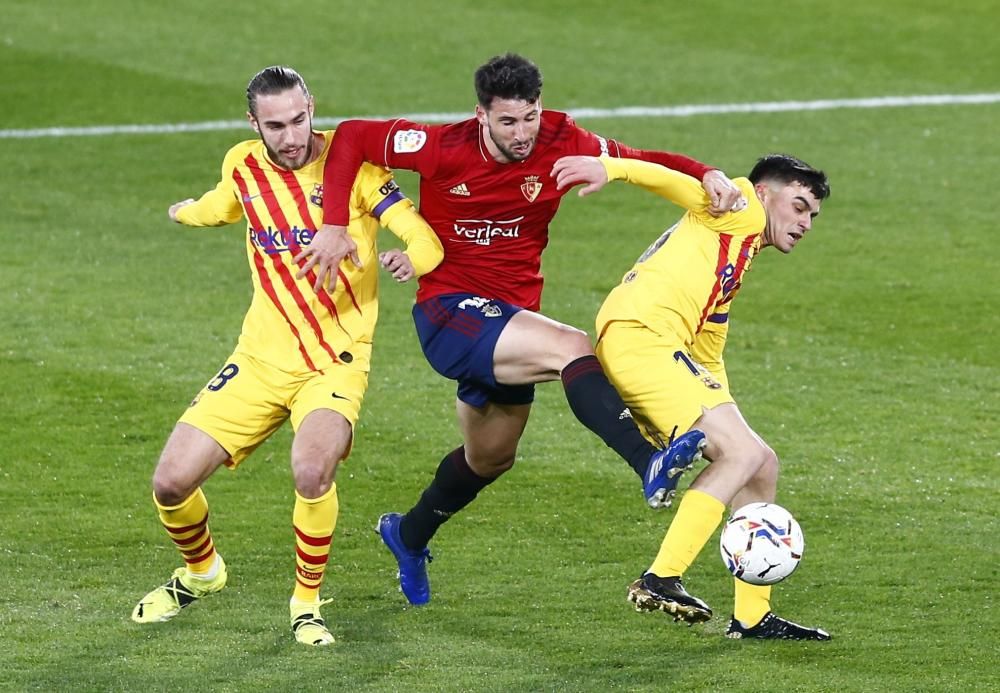 Imágenes del partido Osasuna-Barcelona