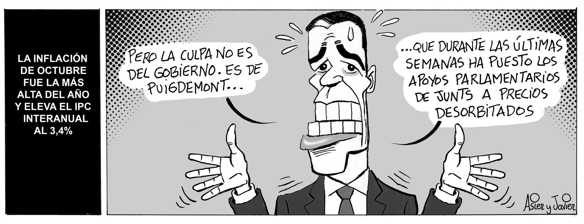 La tira de Asier y Javier del lunes 17 de noviembre 2025