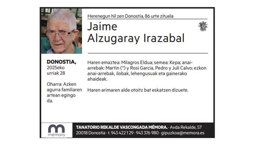 Jaime Alzugaray Irazabal