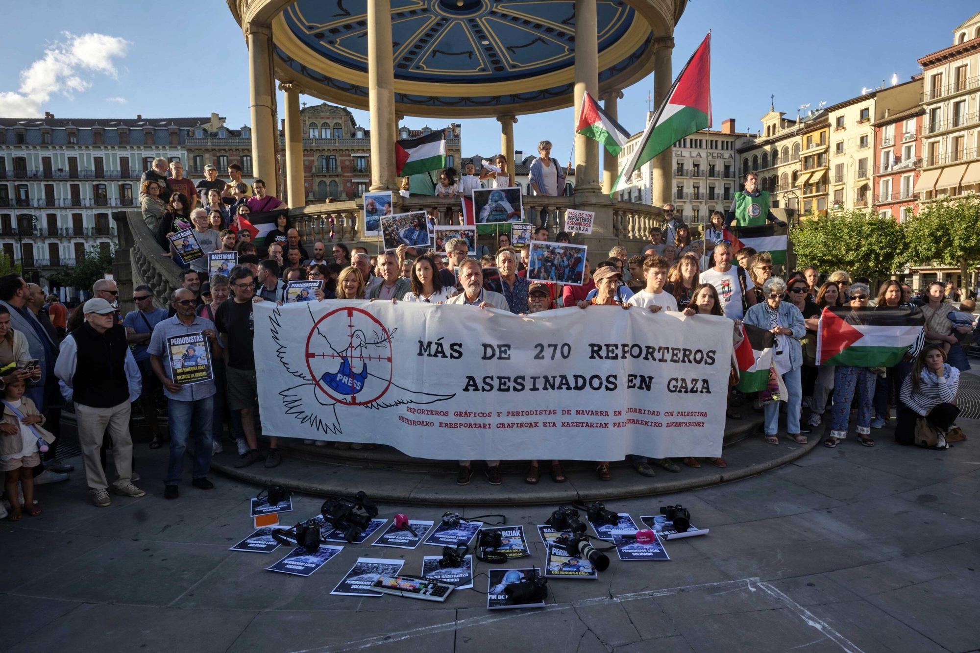Periodistas de Navarra contra el genocidio en Palestina