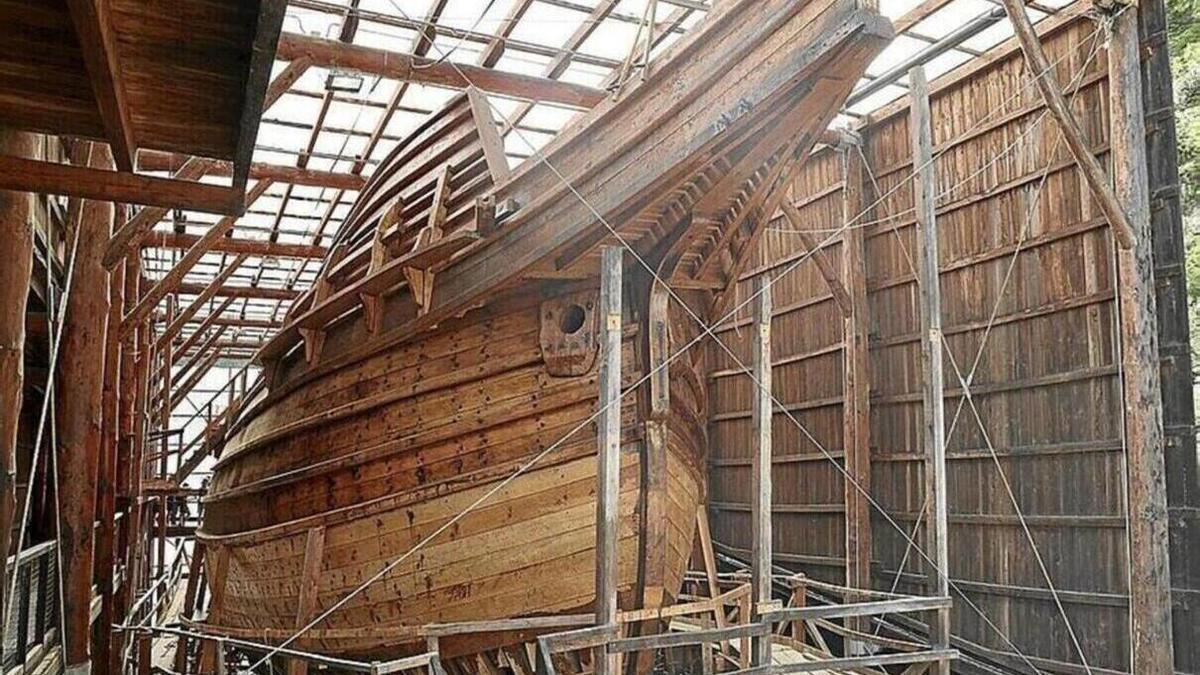 El museo astillero Albaola tiene muy avanzada la construcción de la réplica de la nao San Juan