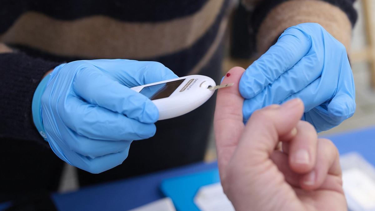 Un análisis que muestra una prueba de sangre, en imagen.