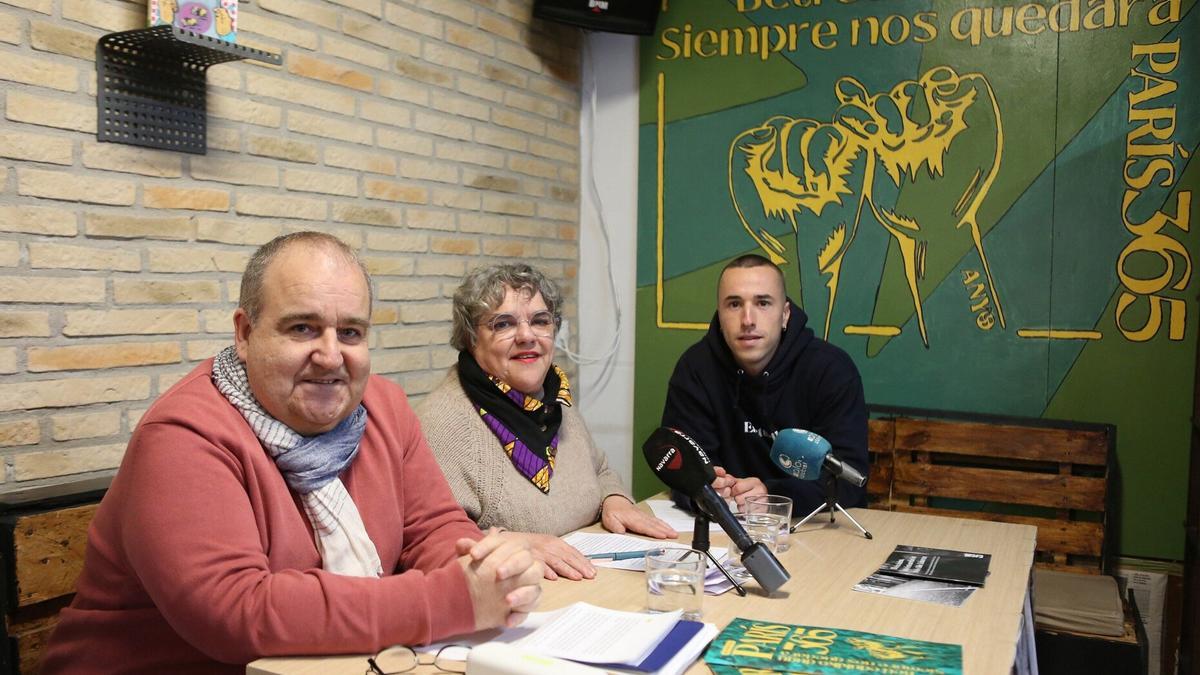 Josean Villanueva, Myriam Gómez-García y Mikel Urabaien