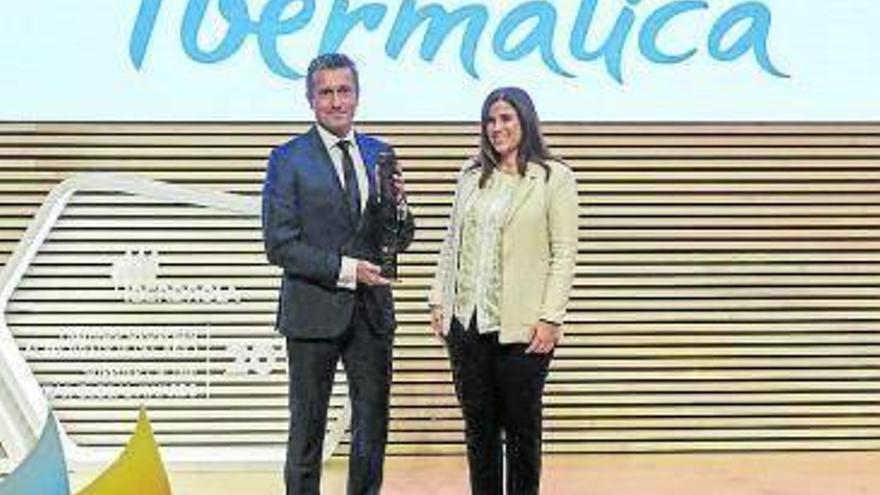 Entrega del premio ayer a Ibermática.