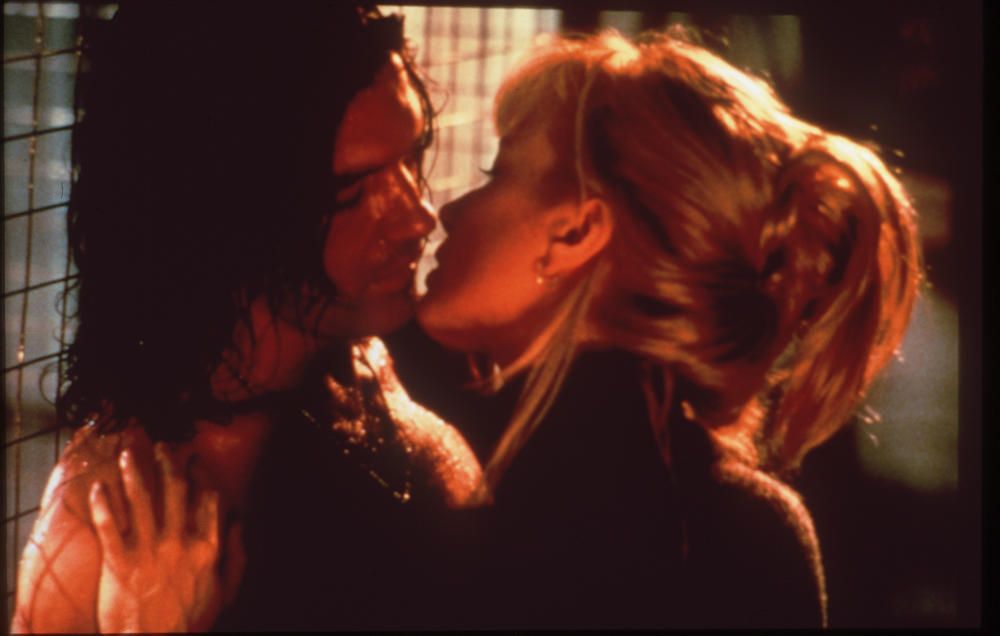 Con Rebecca De Mornay en 'Nunca hables con extraños'.