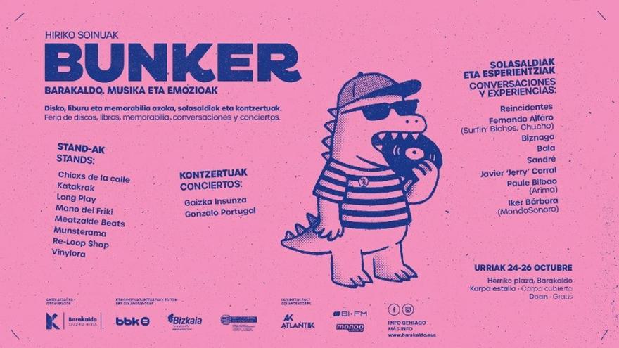 Bunker azoka artista, argitaletxe eta disko denden topagune izango da Barakaldon urriaren 24tik 26ra