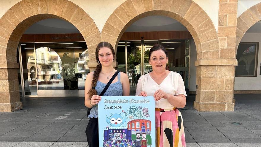El cartel de la zornotzarra Lua Buron anunciará las fiestas Amorebieta-Etxano