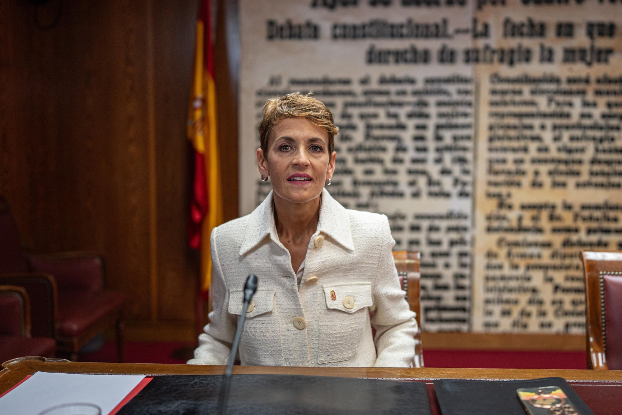 María Chivite comparece en el Senado en la comisión de investigación del 'caso Koldo'