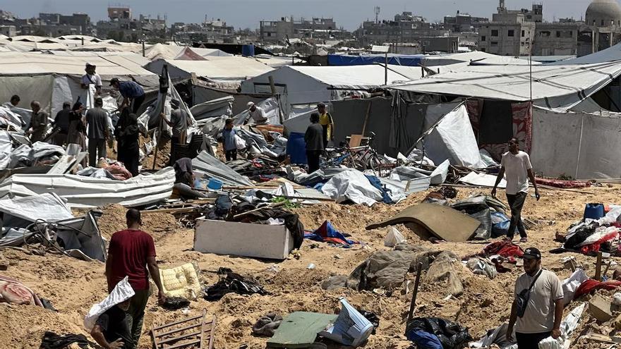 Al menos 12 palestinos muertos y más de 100 heridos en un ataque israelí contra un punto de reparto de ayuda