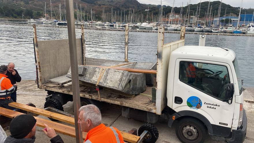 Localizada en aguas de Zumaia la escultura Zinka