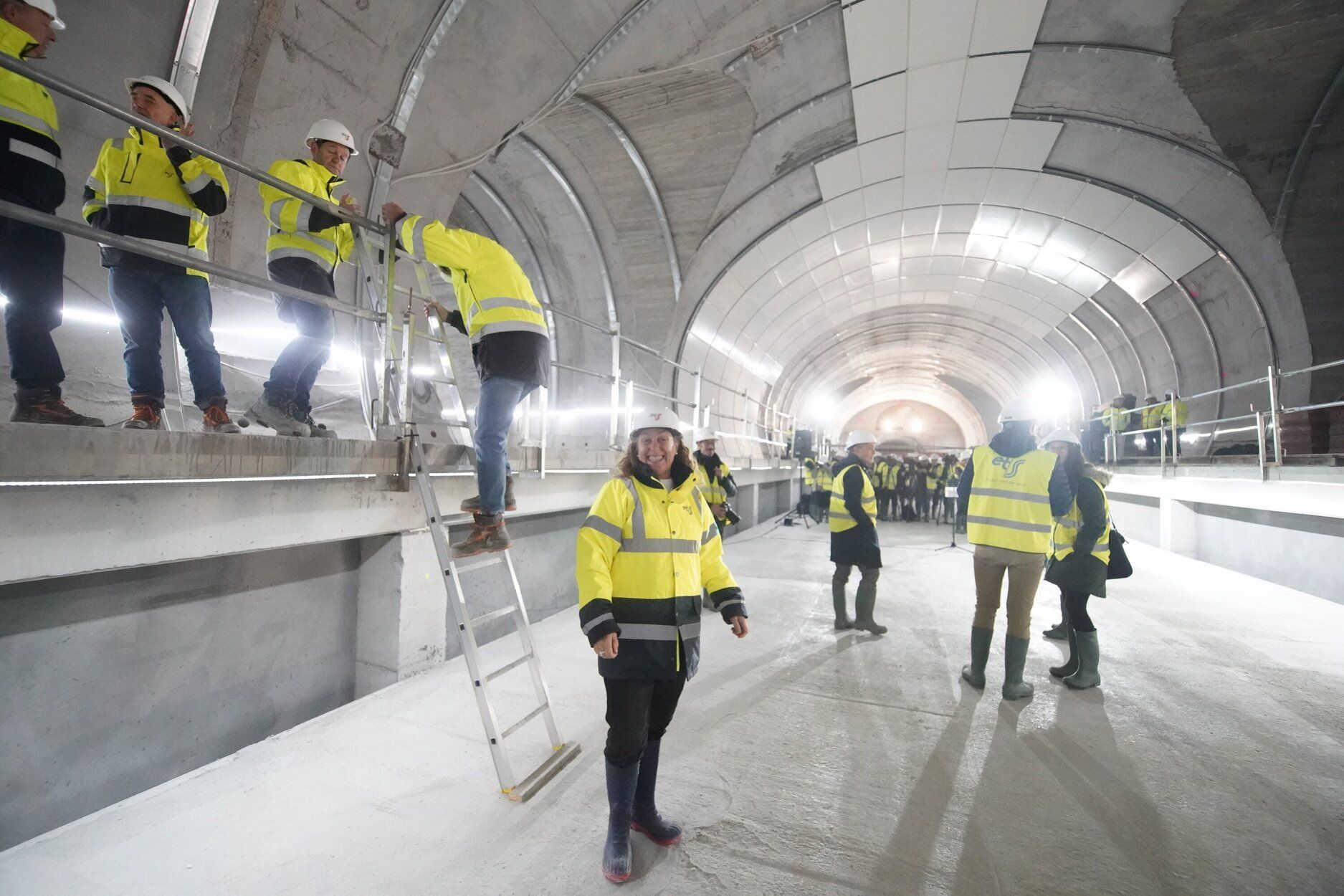 Avance de las obras en la nueva estación Centro-Concha del Topo