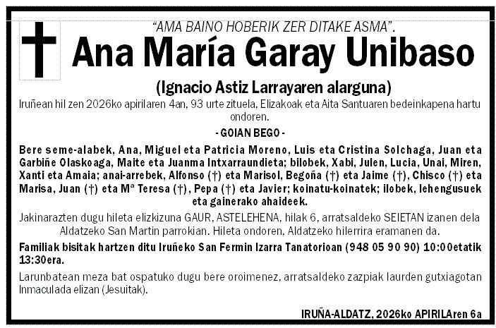 Ana María Garay Unibaso