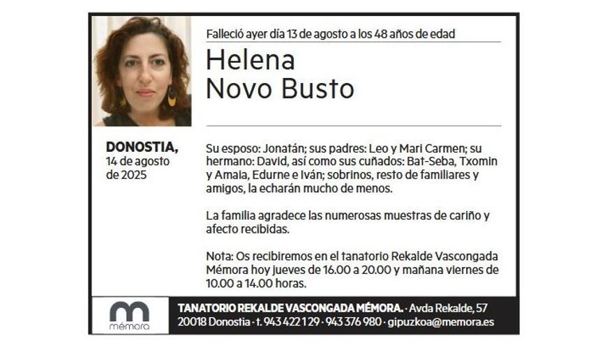 HELENA NOVO BUSTO