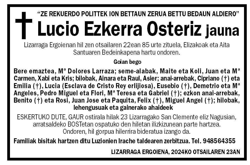 Lucio Ezkerra Osteriz
