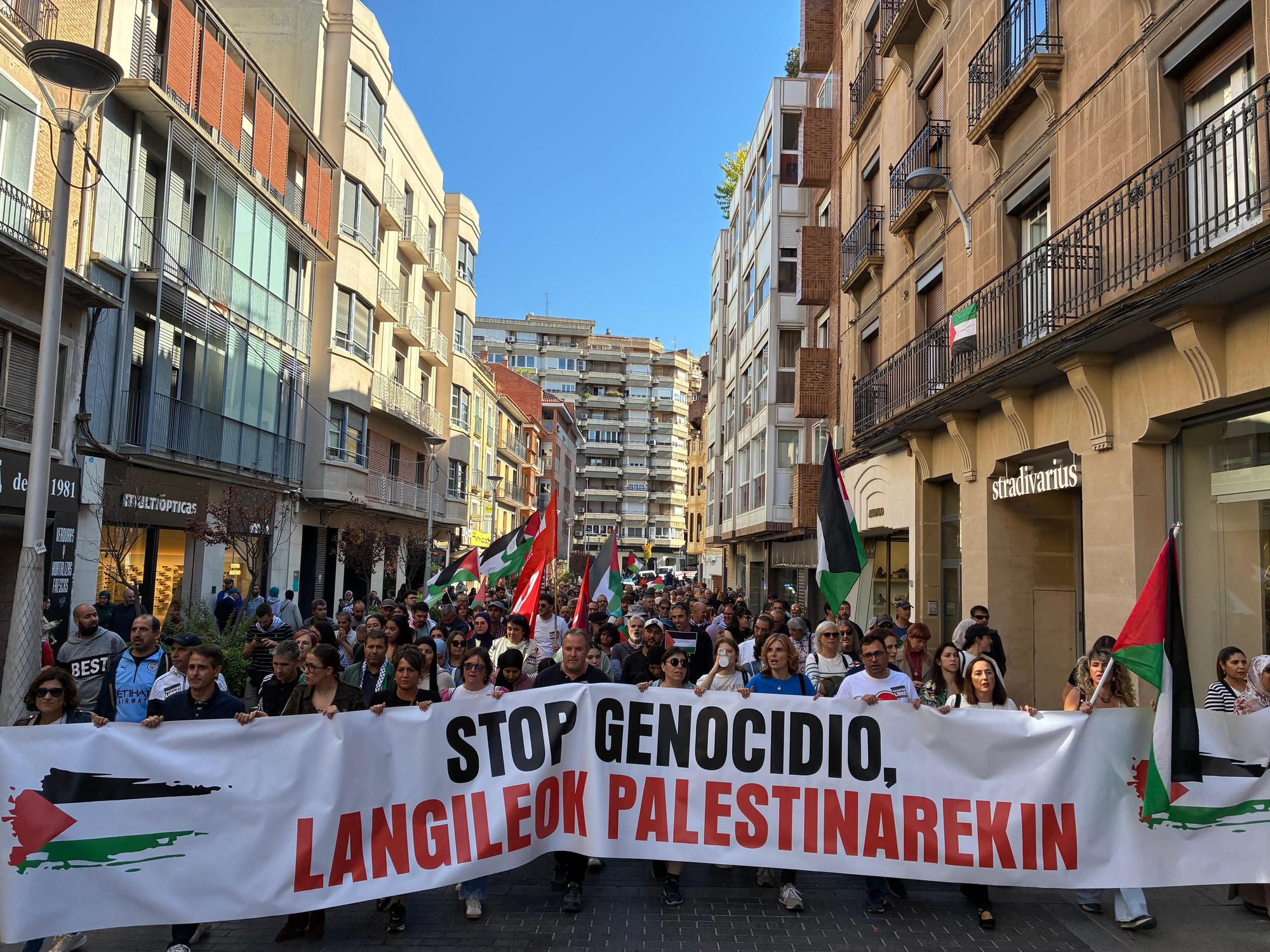 Huelga y paros en solidaridad con Palestina durante este miércoles en Navarra