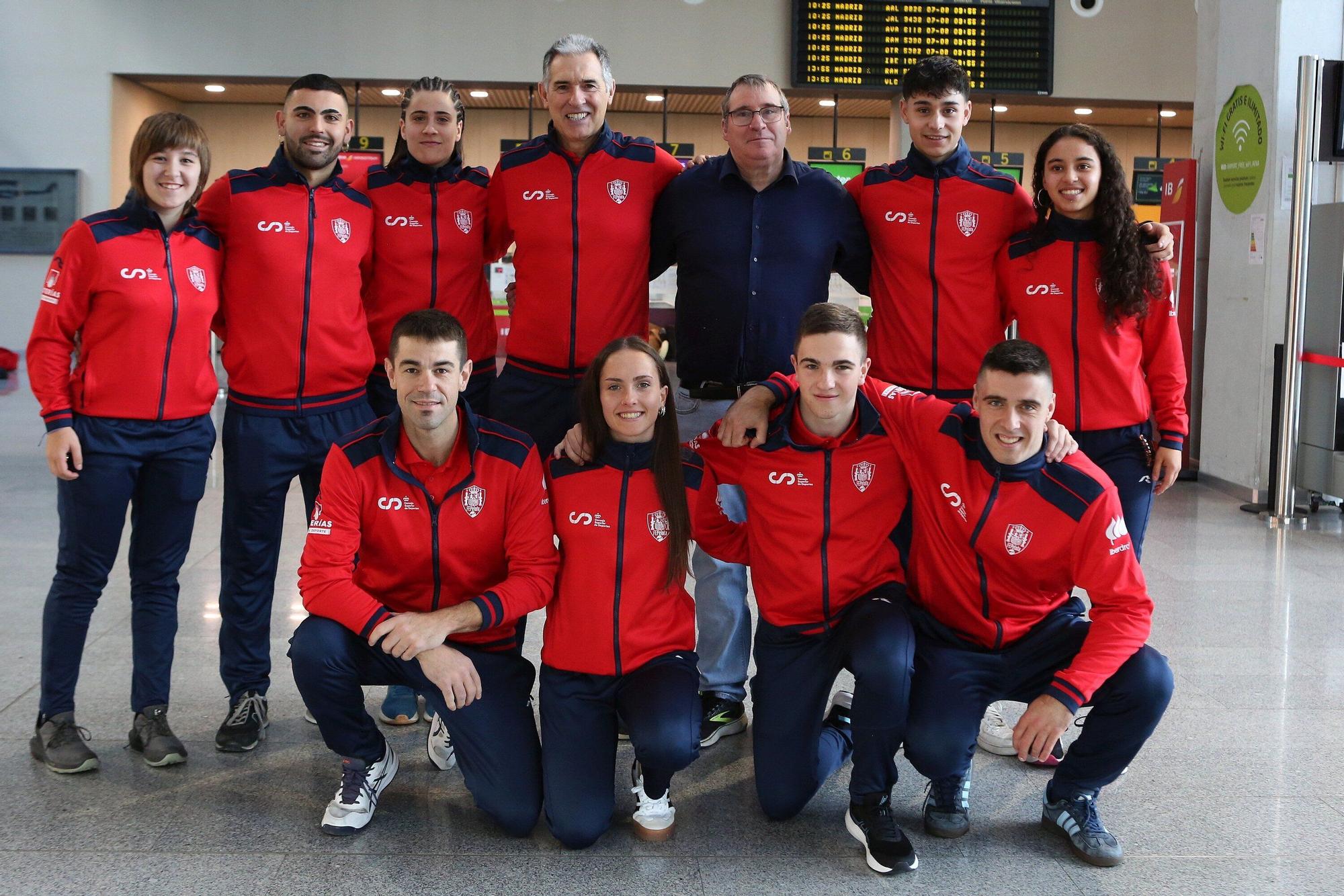 La selección de frontball sale de Noáin rumbo al Mundial de México