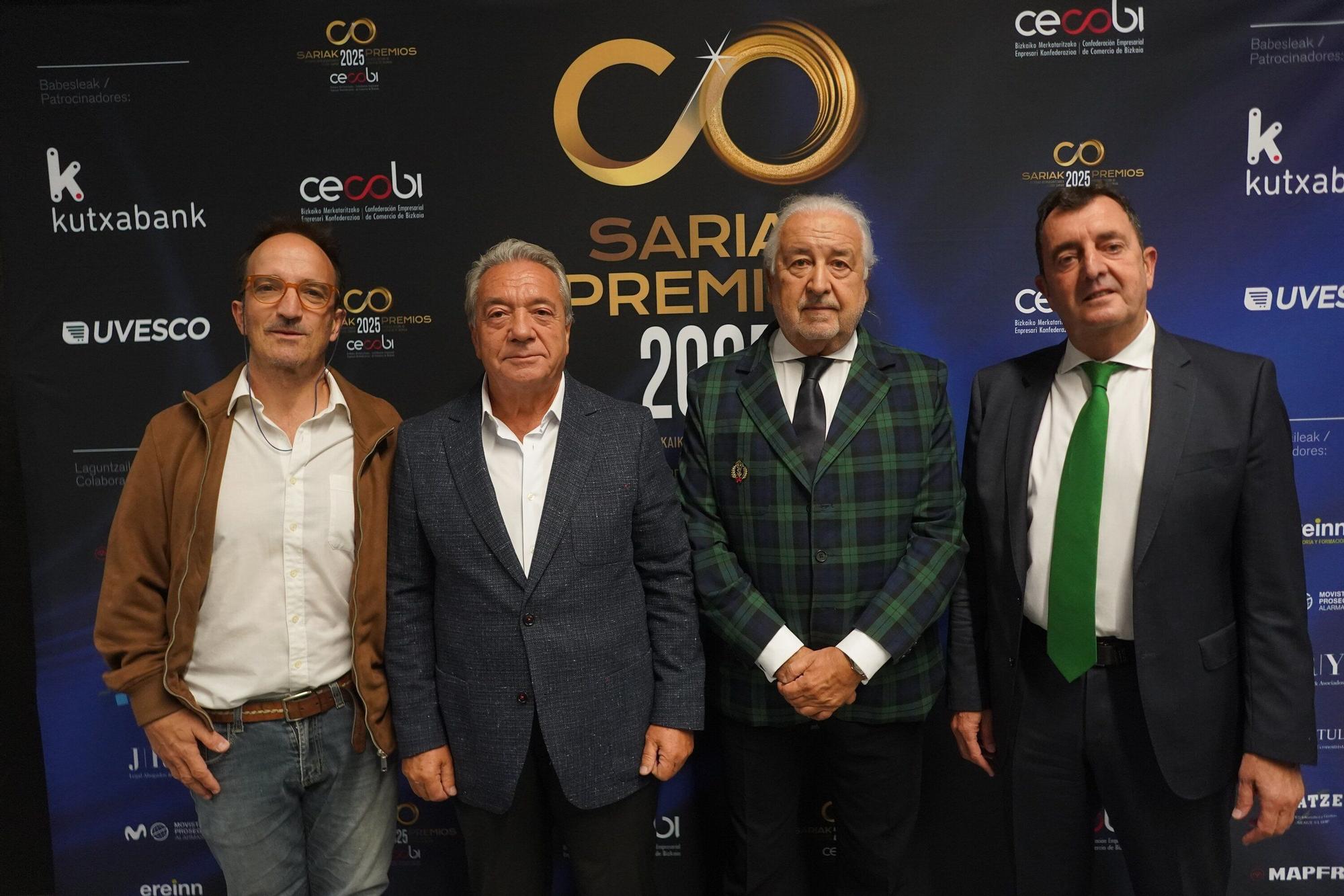 El librero Javier Cámara, Julián Gómez, Pedro Campo y José Miguel Lanzagorta.