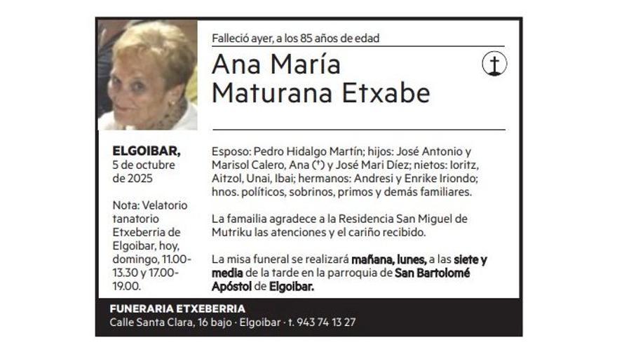 Ana María Maturana Etxabe