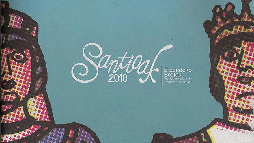 Portada del programa oficial de las fiestas de Elizondo.