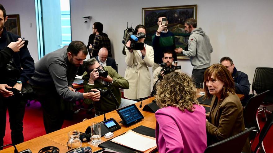 Esparza baja el perfil en la visita de Barkos al Parlamento y la estrategia de UPN da síntomas de agotamiento