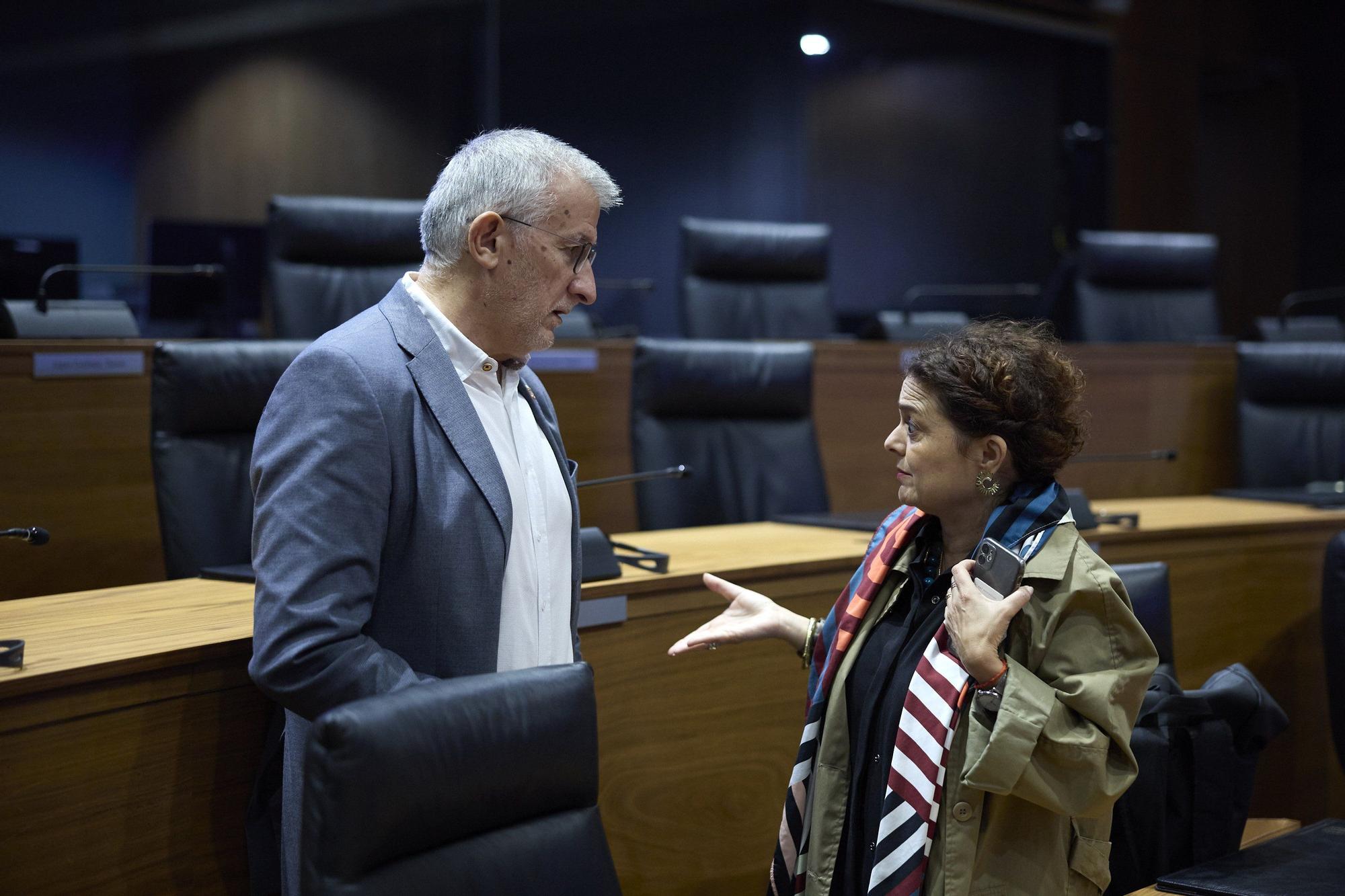 Fotos del pleno del Parlamento de Navarra (jueves 23 de octubre de 2025)