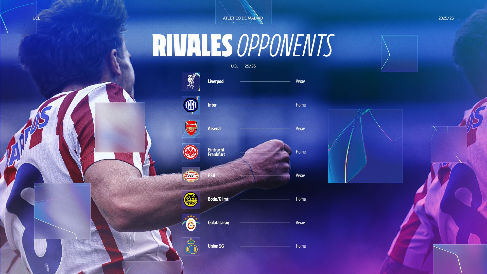 Rivales del Atlético