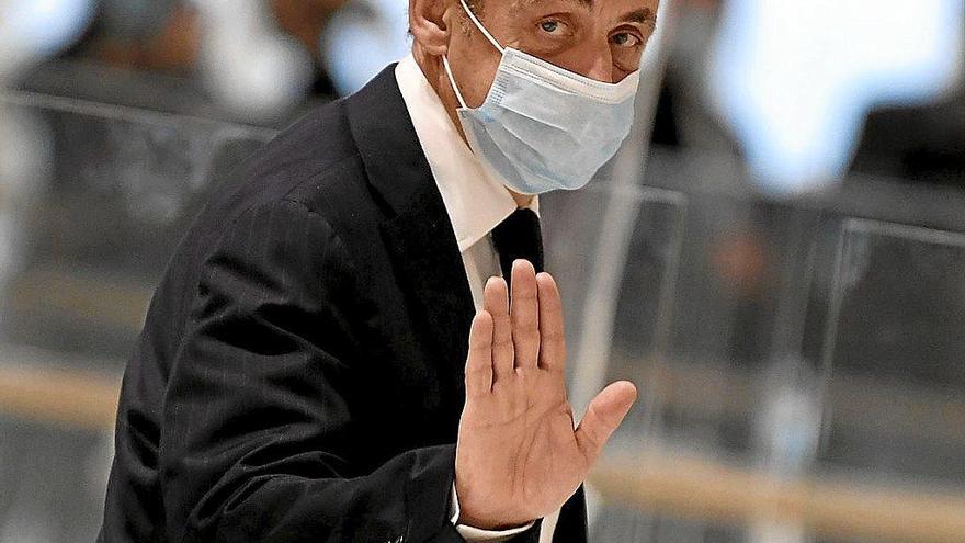 Nicolas Sarkozy, en el tribunal en una jornada anterior. Foto: E.P.