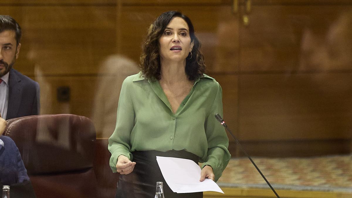 La presidenta de la Comunidad de Madrid, Isabel Díaz Ayuso