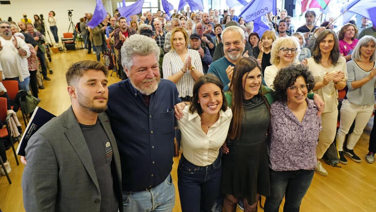 Montero, en el inicio de campaña de Elkarrekin Podemos-AV.