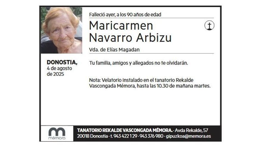 MARICARMEN NAVARRO ARBIZU