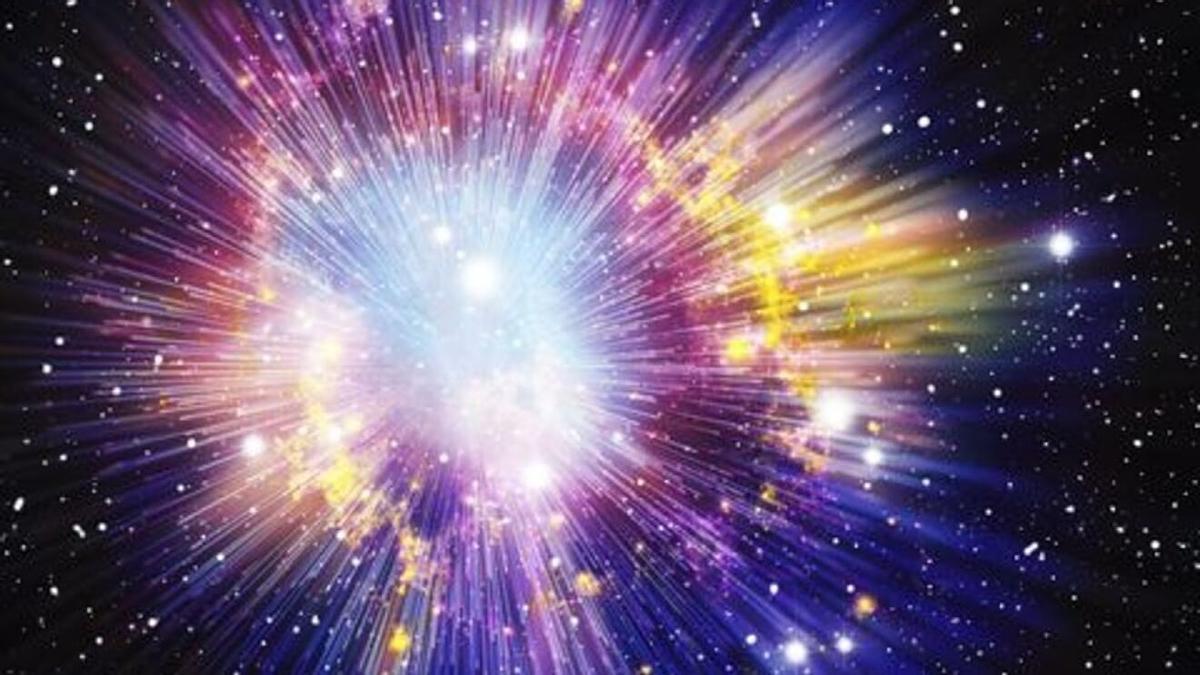 Recreación del Big Bang.